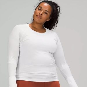 Lululemon swiftly tech long sleeve white